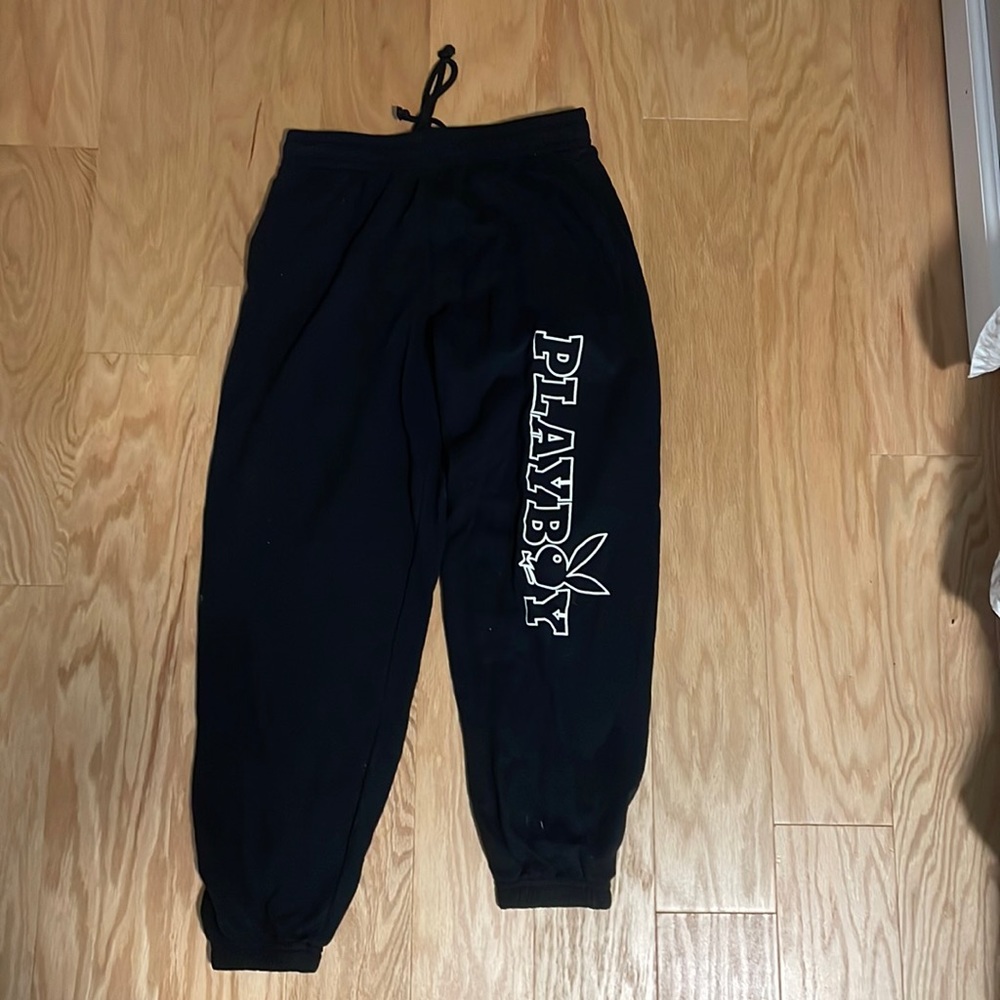 Black PlayBoy Sweatpants